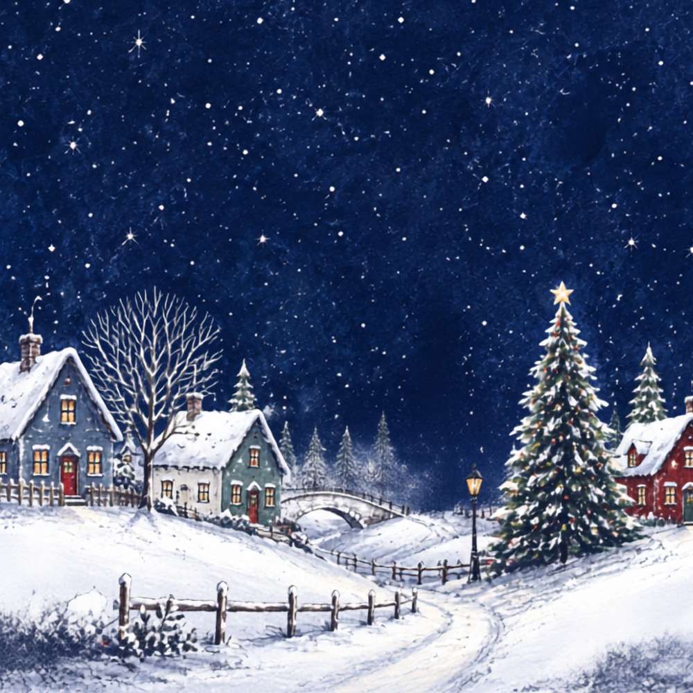 Starry Corporate Christmas eCard | Winter Wishes
