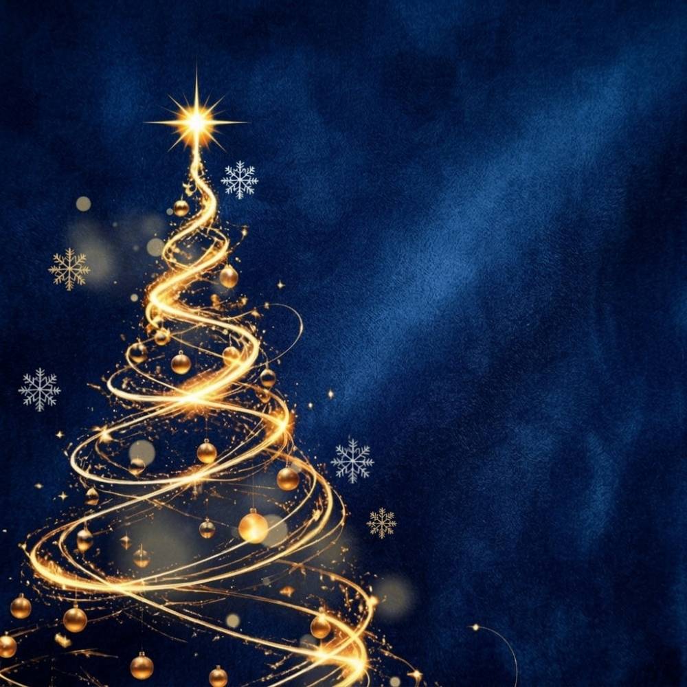 Minimal Corporate Christmas eCard | Elegant Tree