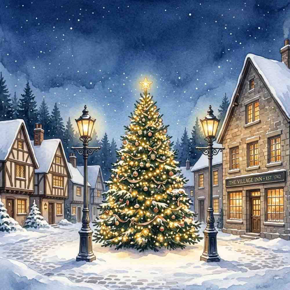 Christmas Village Business eCard