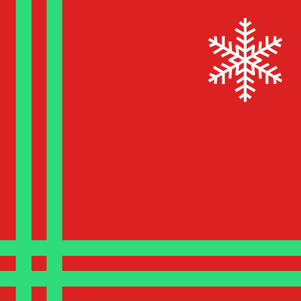 Red & Green Ribbon Corporate Christmas eCard
