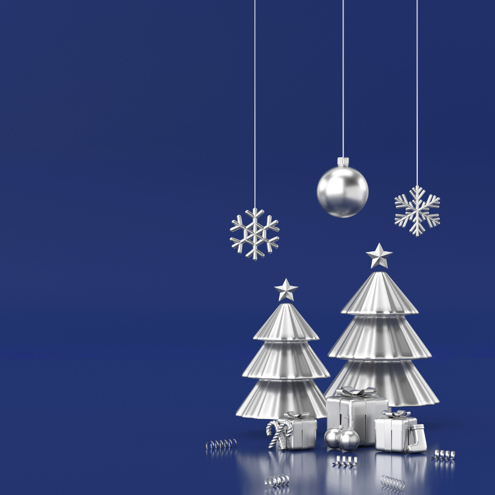 Silver Christmas Corporate eCard